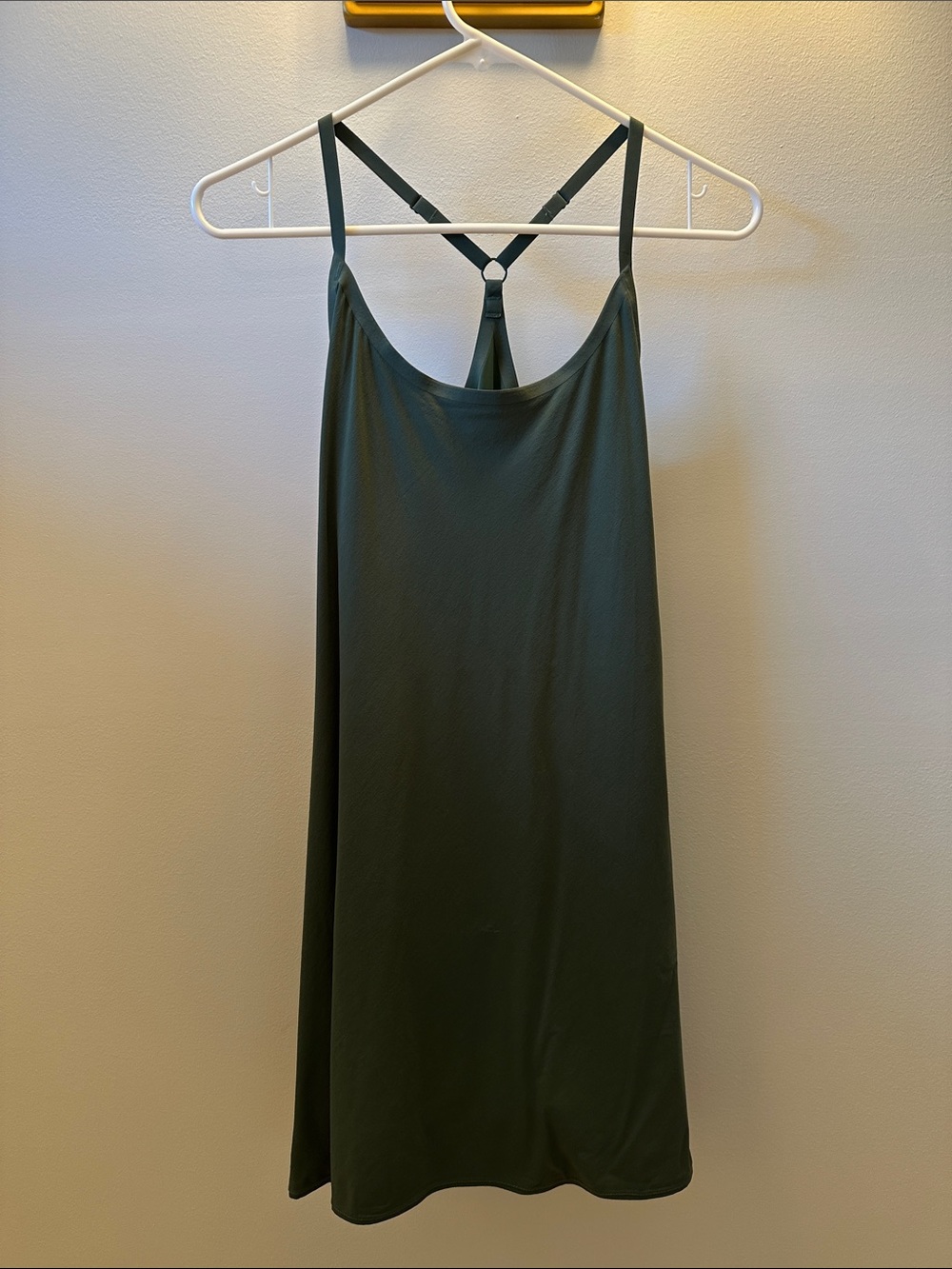 Outdoor Voices Deep Olive Racerback Athletic Dress